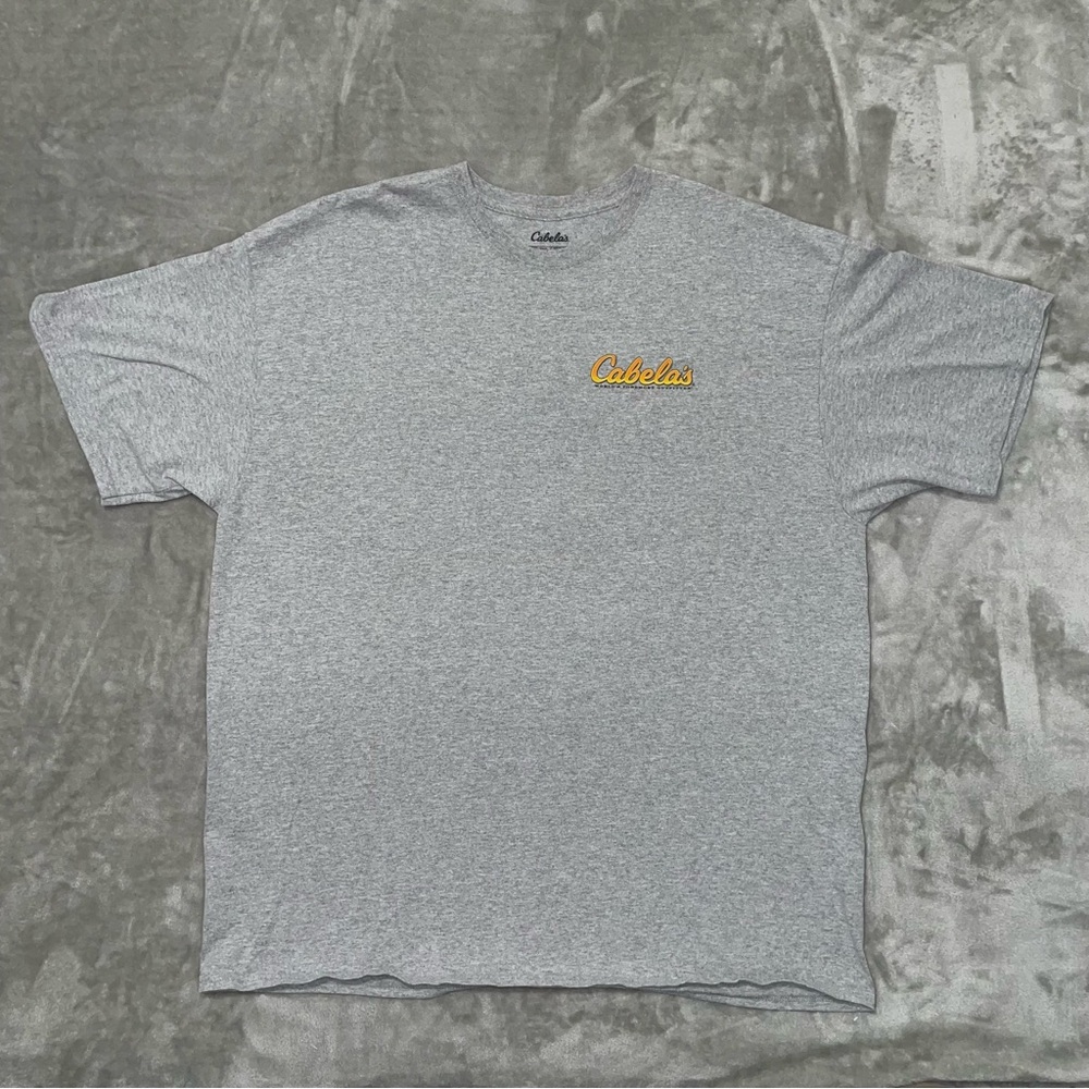 Cabela’s Gray Graphic Tees 2XL Duo Pack Fish Graphic Shirt Deer Outdoor - Picture 4 of 15